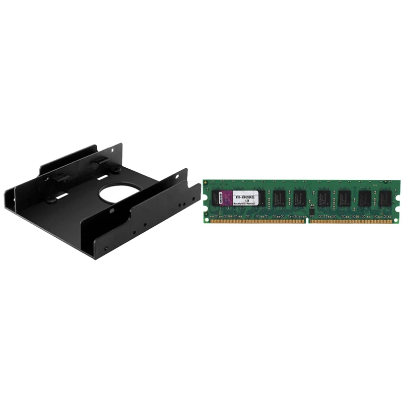 

Переходник для жесткого диска SSD/HDD 3,5 дюйма до 2,5 дюйма Монтажный кронштейн с 2 Гб DDR2 ECC ОЗУ память 533 МГц 4200 Dimm ОЗУ