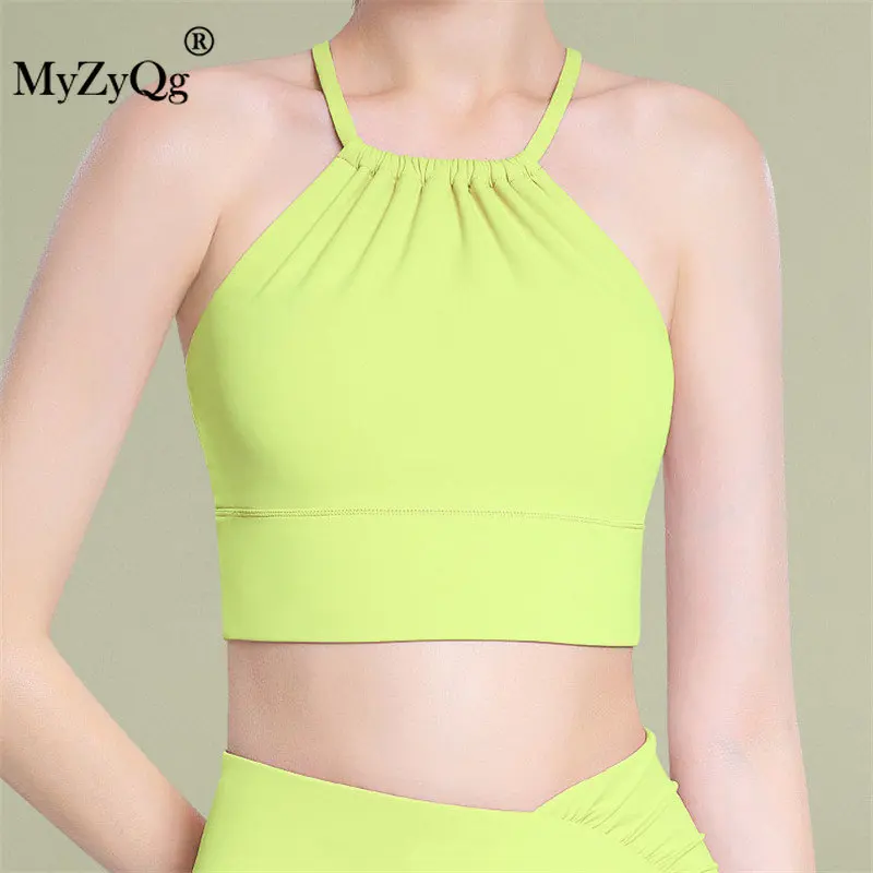 

MyZyQg Women Cross Beautiful Back Sports Yoga Bra Vest with Chest Pad Underwear High Strength Suspender Tank Tops