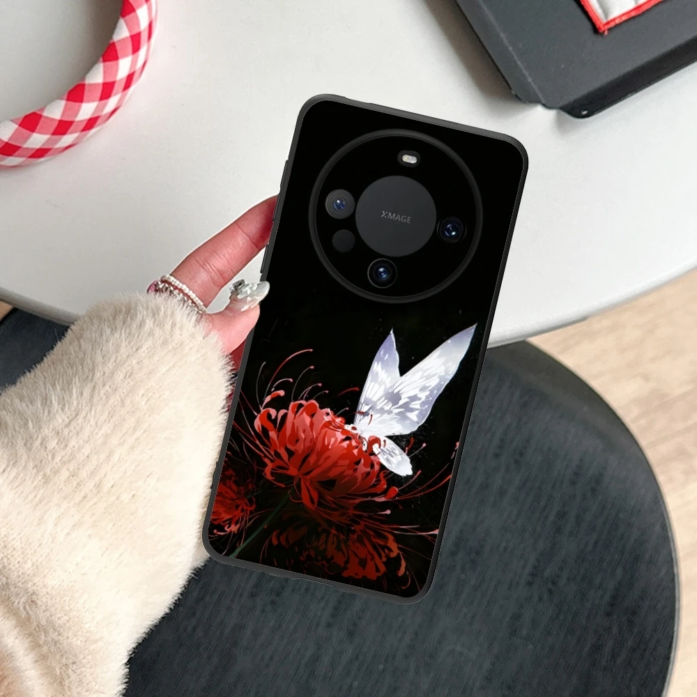 Крутой Чехол для мобильного телефона с красным пауком и лилией Huawei Mate 60 50 40 30 20 10 Pro