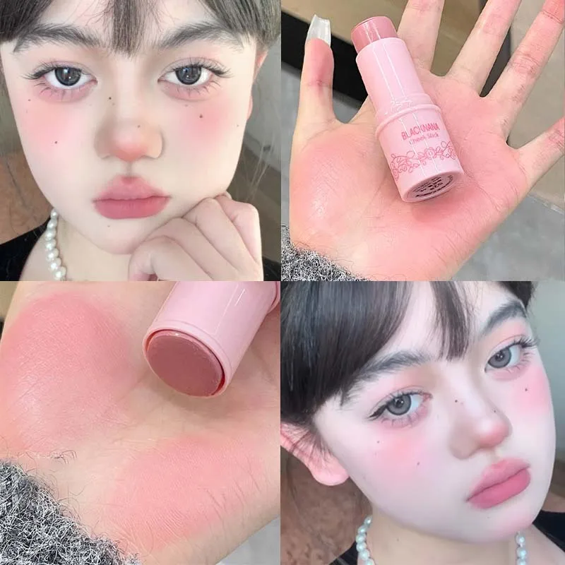 

3 Colors Cream Blush Stick Cheeks Contouring Blusher Waterproof Long-lasting Nourishing Makeup Brightening Face Women Cosmetics