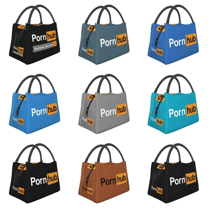 

Pornhub изолированная сумка-тоут для ланча с логотипом для домашнего отдыха, спасение жизни, портативный охладитель, термальный Ланч-бокс для е...
