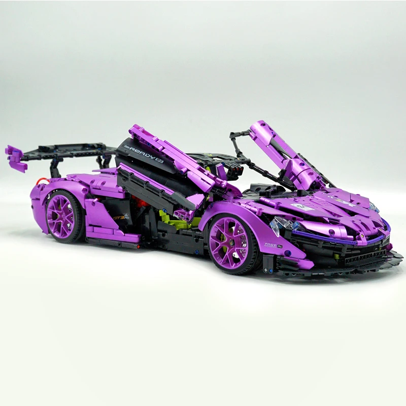 Конструктор GULY 10617 технический MOC P1 супергоночный автомобиль модель гиперкар