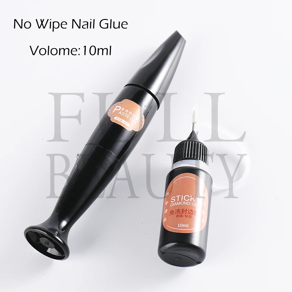 10ml Fast Drying Adhesive Nails Glue For Rhinestone No Wipe Edge Seal Caulk Jewelry Decorations Super Sticky Gel Manicure GL2020 - купить по