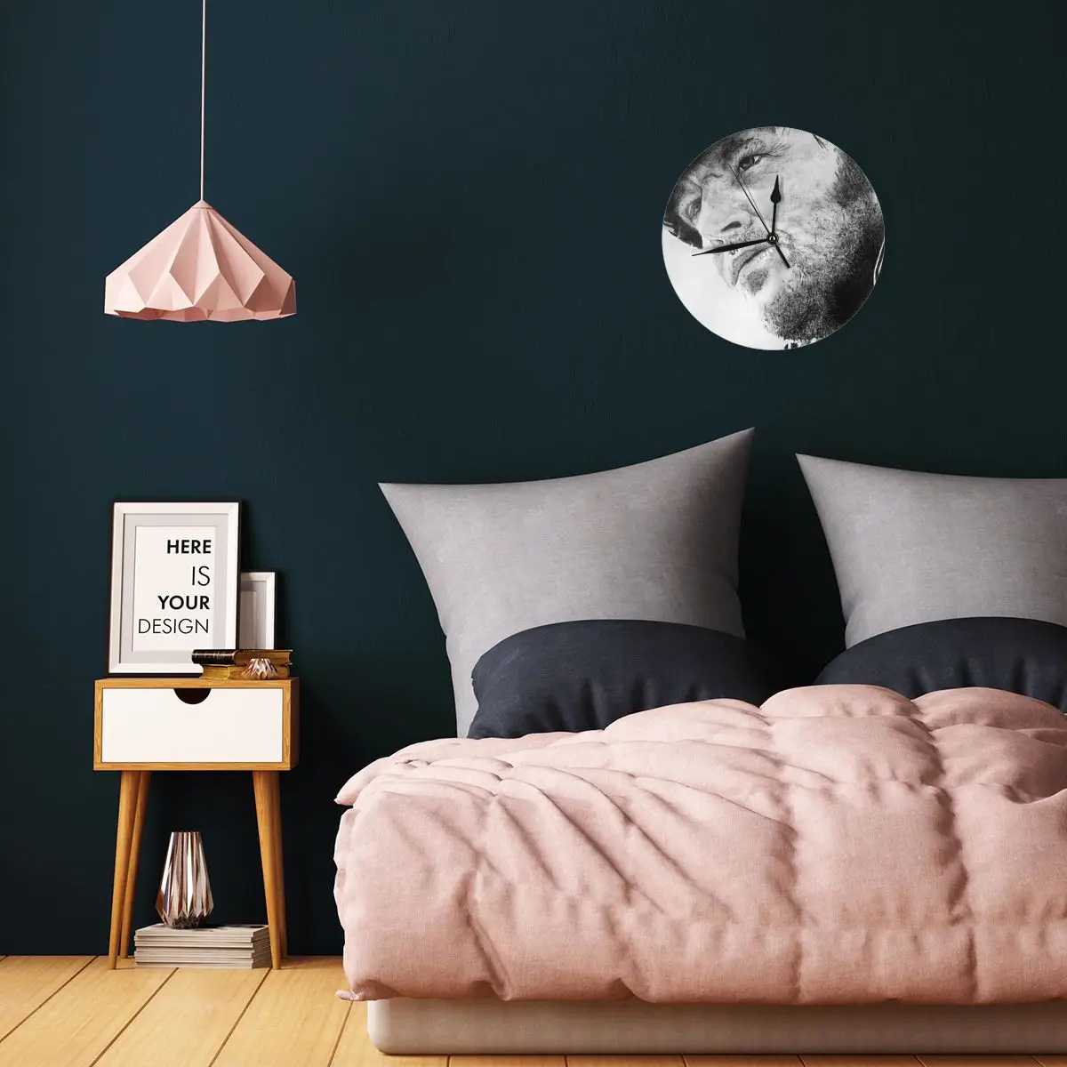 Настенные часы Джек Николсон декоративные круглые для комнаты необходимые