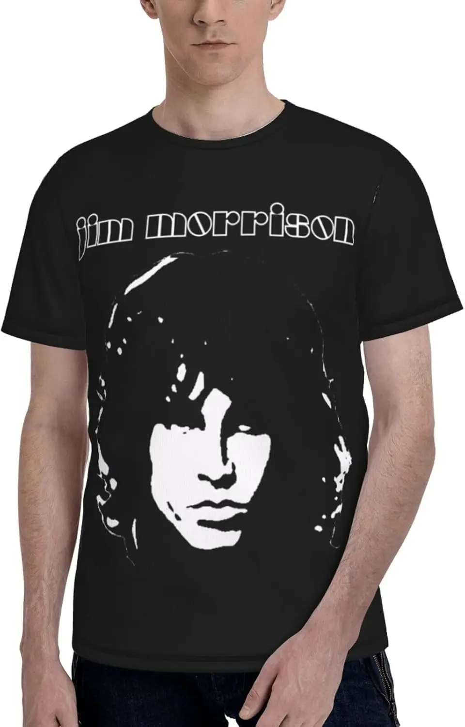 Футболка Jim Music Morrison мужская летняя футболка с круглым вырезом удобные рубашки