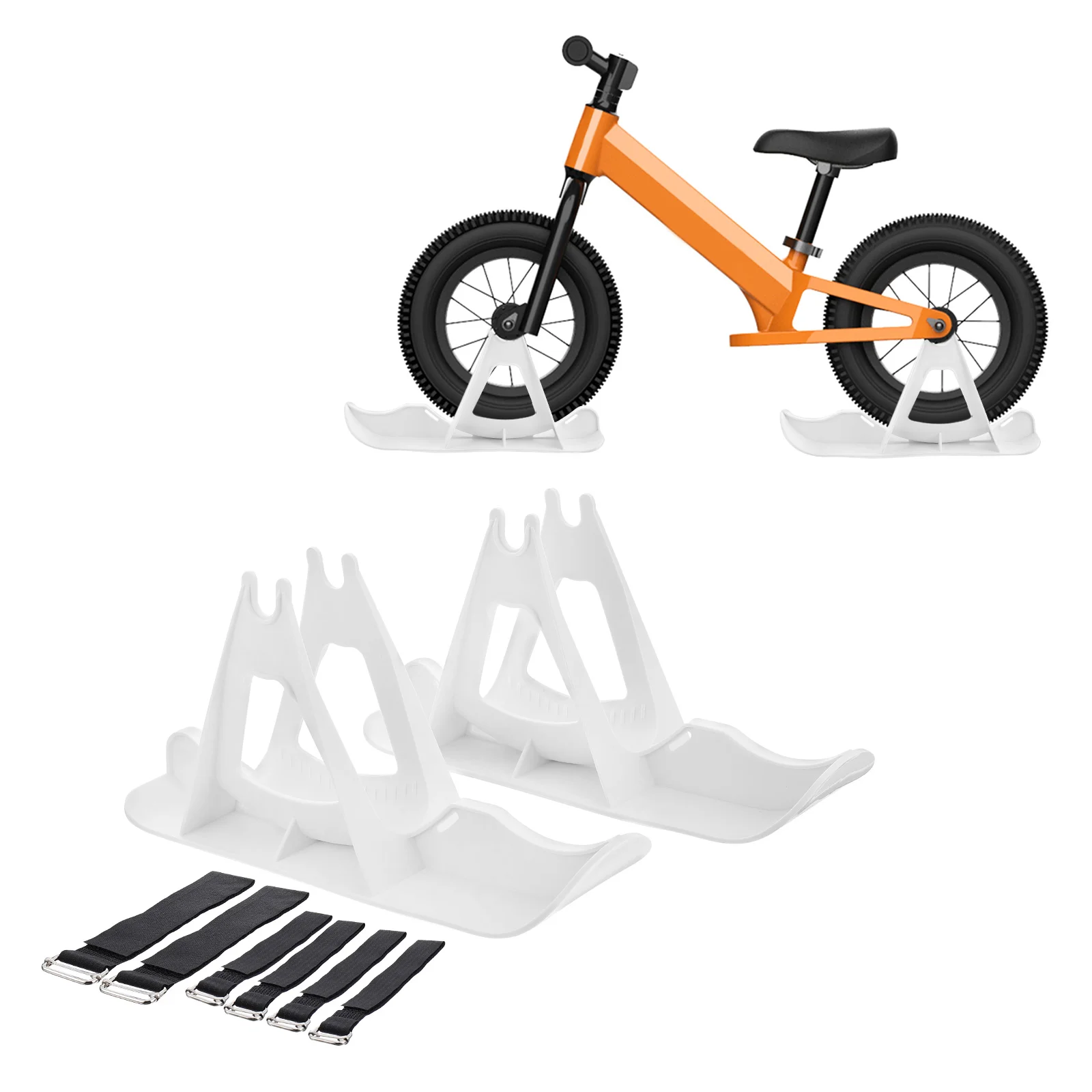 

2 шт. детский балансировочный велосипед Лыжная доска с 4 ремнями подходит для шин 13-15 дюймов