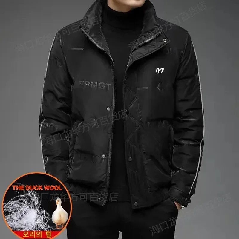 

Мужской зимний пуховик для гольфа, с воротником-стойкой