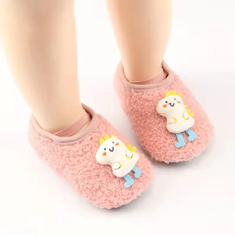 

2022 European and American baby velvet thickened non-slip soft bottom toddler shoes 2582