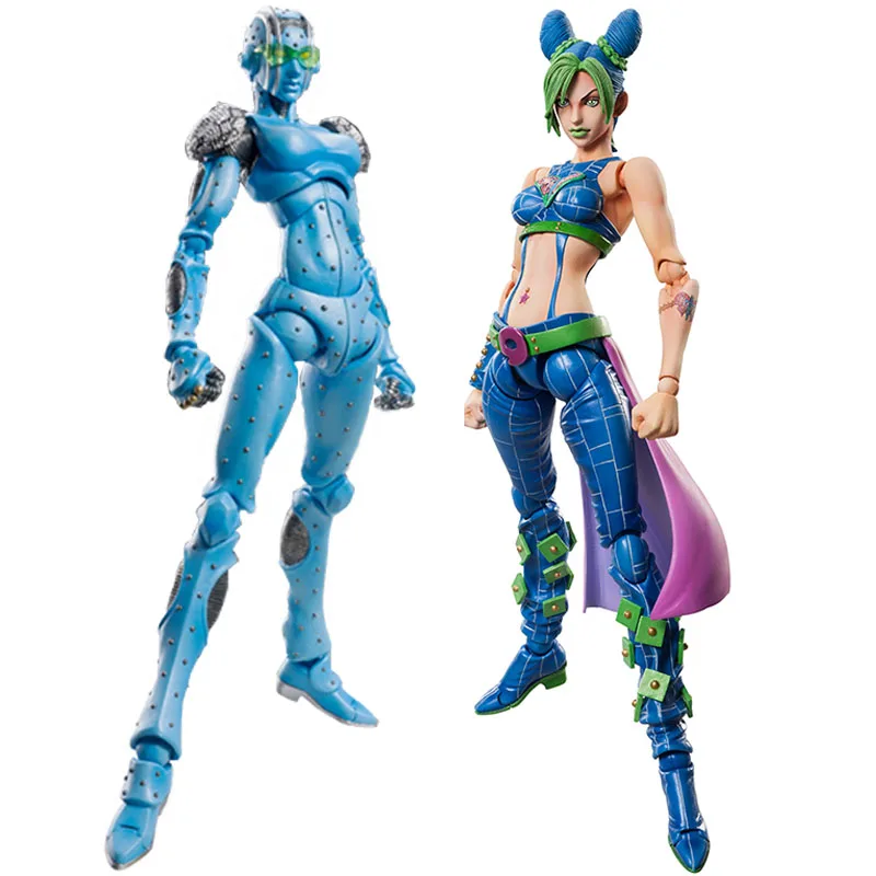 

Medicos JoJo's Bizarre Adventure Super Action Statue Figure 5th Part Jolyne Cujoh Stone Free Figurals Brinquedos Toys