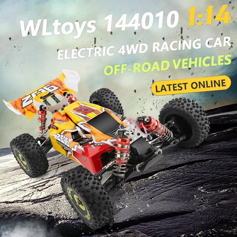 WLtoys 144010 144001 Brushless RC Car 75KM/H 2.4G Electric High Speed 4WD Off-Road Remote Control Car Drift Toys for Children