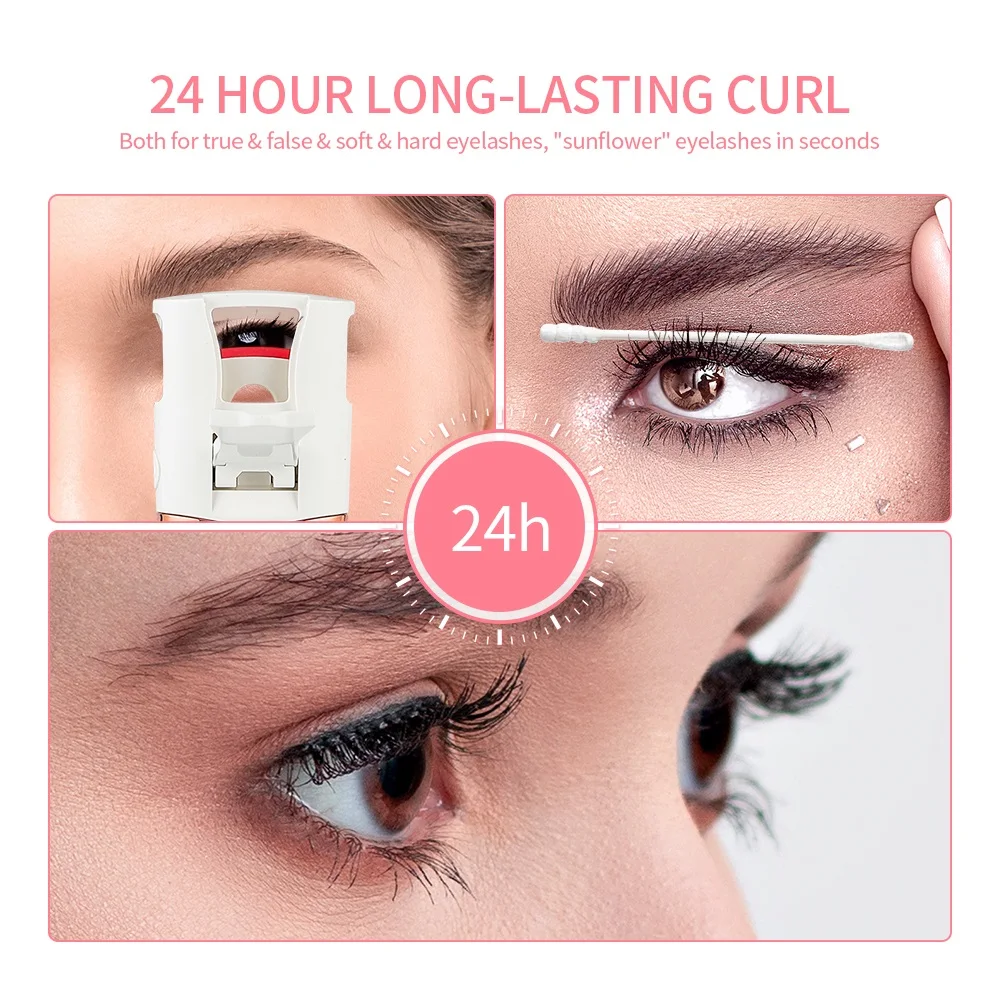 Electric Eyelash Curler Heated Clip 5s Fast Curling Lash Eye Long-lasting Perm Ironing |