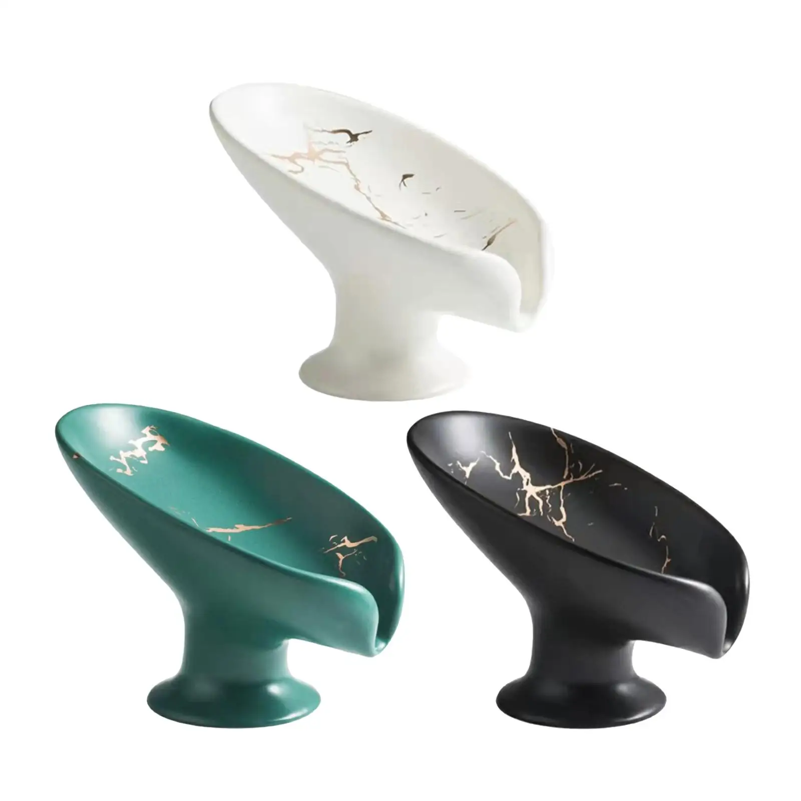 

Ceramic Leaf Shape Soap Dish Plate Tray Gadgets Free Standing Bathtubs