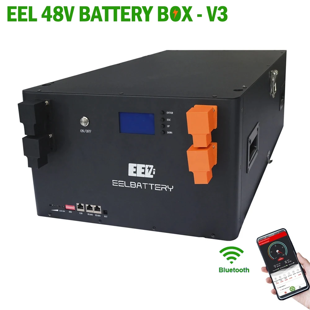 Блок питания EEL 48 В внешние аккумуляторы V3 LiFePO4 230 Ач 280 солнечные батареи чехол с