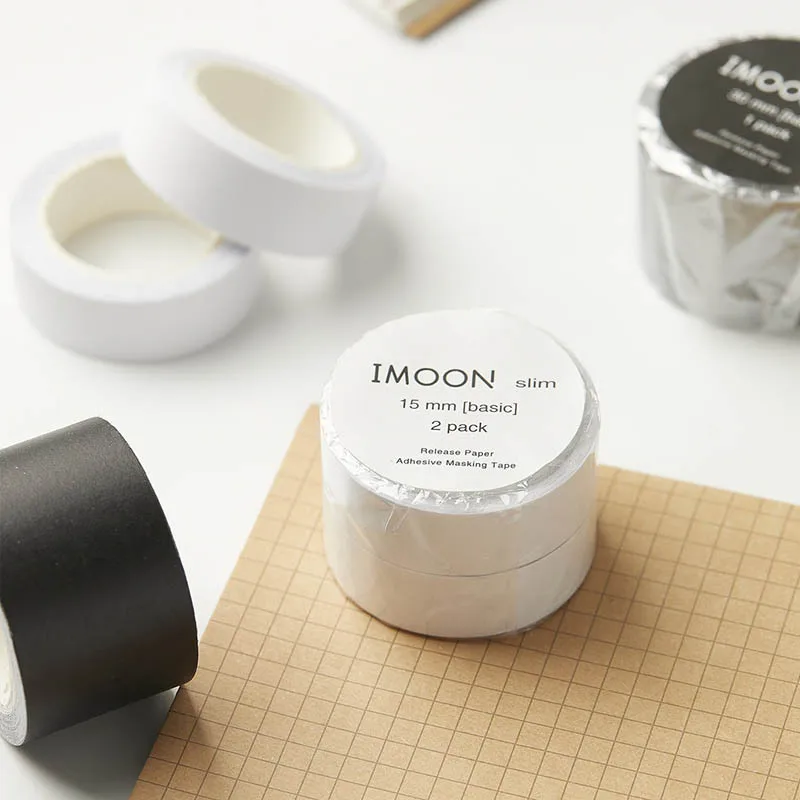 

Pure Black White Tunes Brief Design High Quality Washi Tape 15mm/30mm*3M DIY Scrapbooking Decoration Supplies 1 Piece