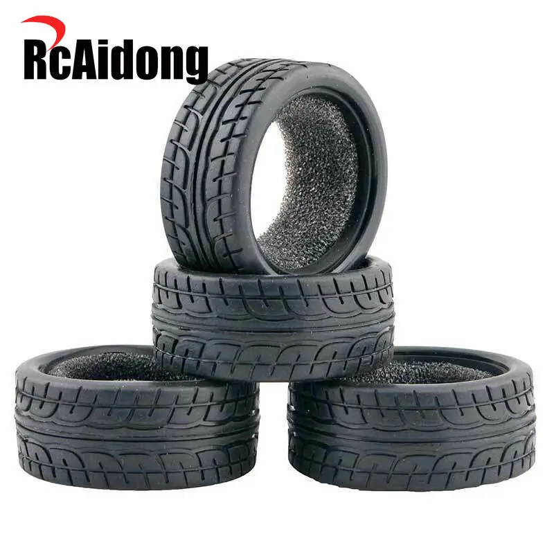 RcAidong 4 шт. 1/10 на дороге Резиновые Колесные шины для Tamiya TT-02/TA07/M05/TL01 HPI Yokomo Redcat RC