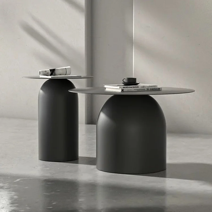 Ночной столик кофейный современная гостиная круглые низкие маленькие