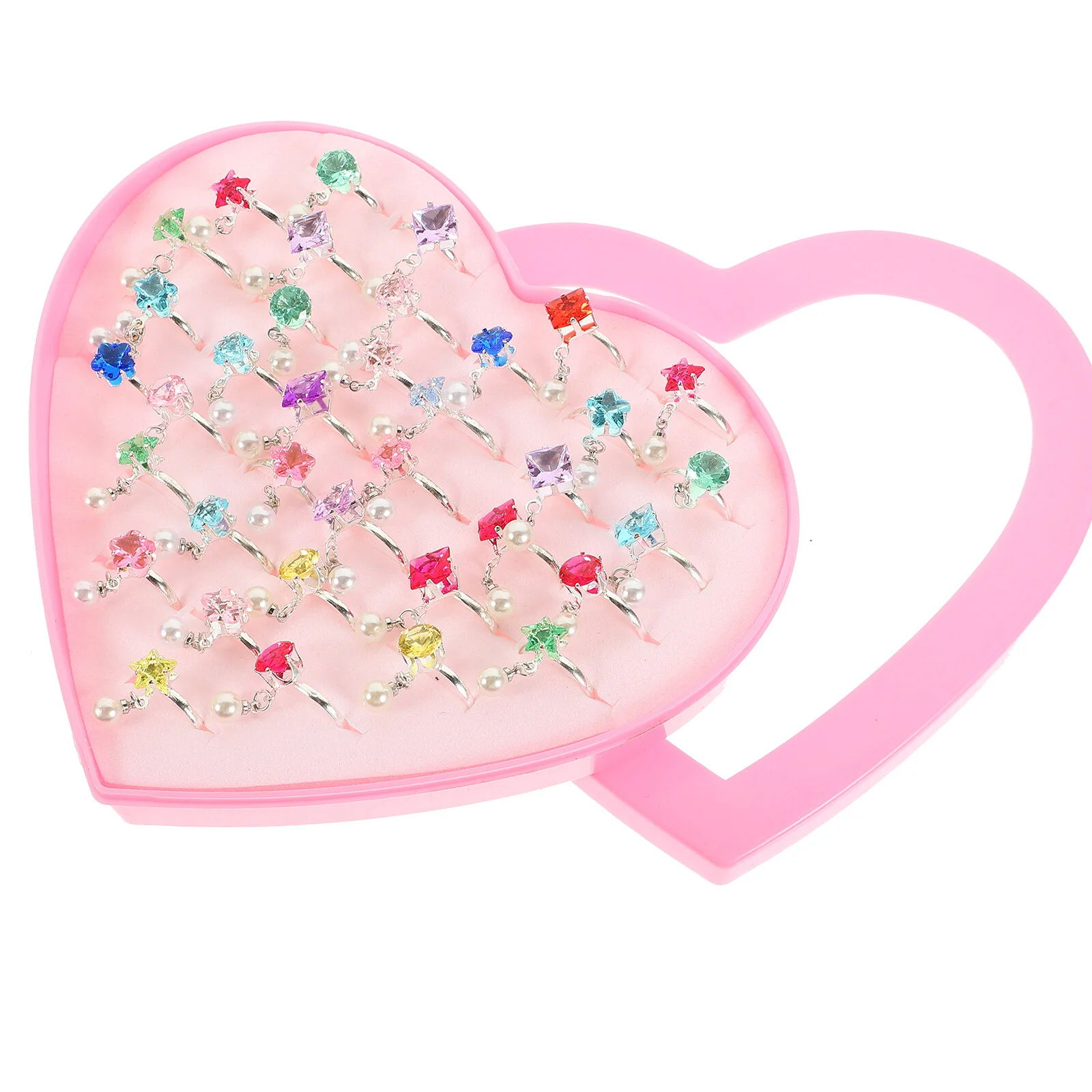 

Rings For Kids Toddler Girls' Crystal Rings Jewelry 15X14CM Finger Kids Alloy Ages 8-12 Child