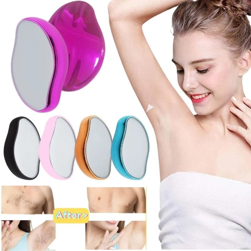 

Crystal Hair Remover Painless Safe Epilator Physical Hair Eraser Depilation Tool Easy Cleaning Reusable Body Beauty Hair Removal