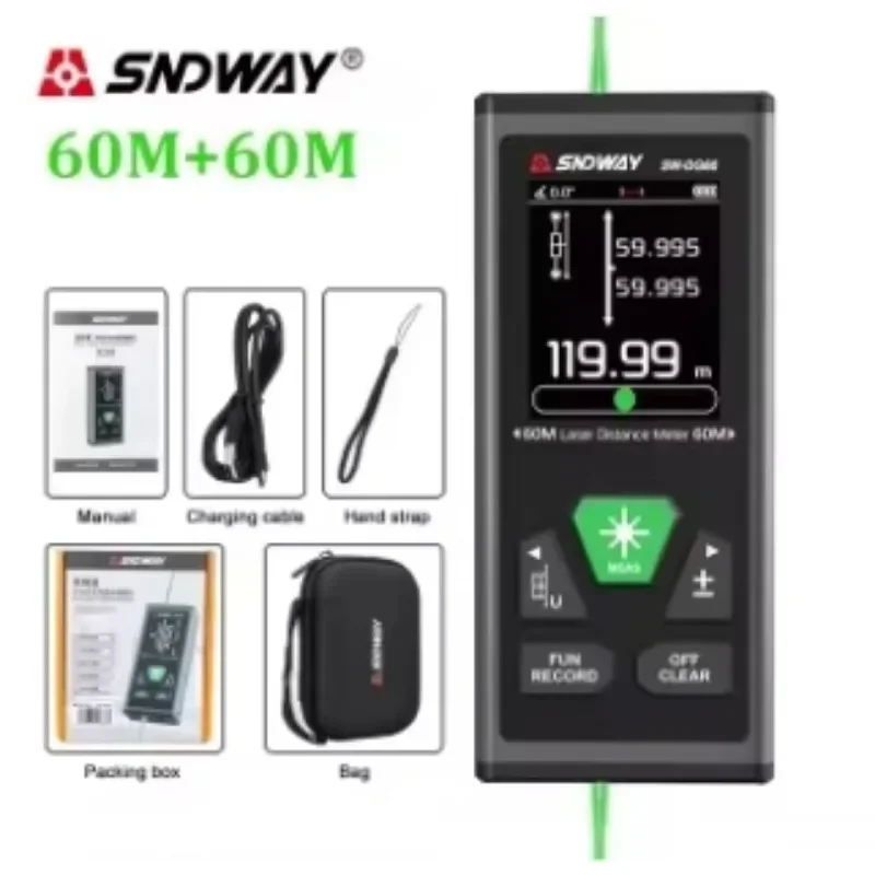 

SNDWAY SW DR60 DR100 двунаправленный лазерный дальномер