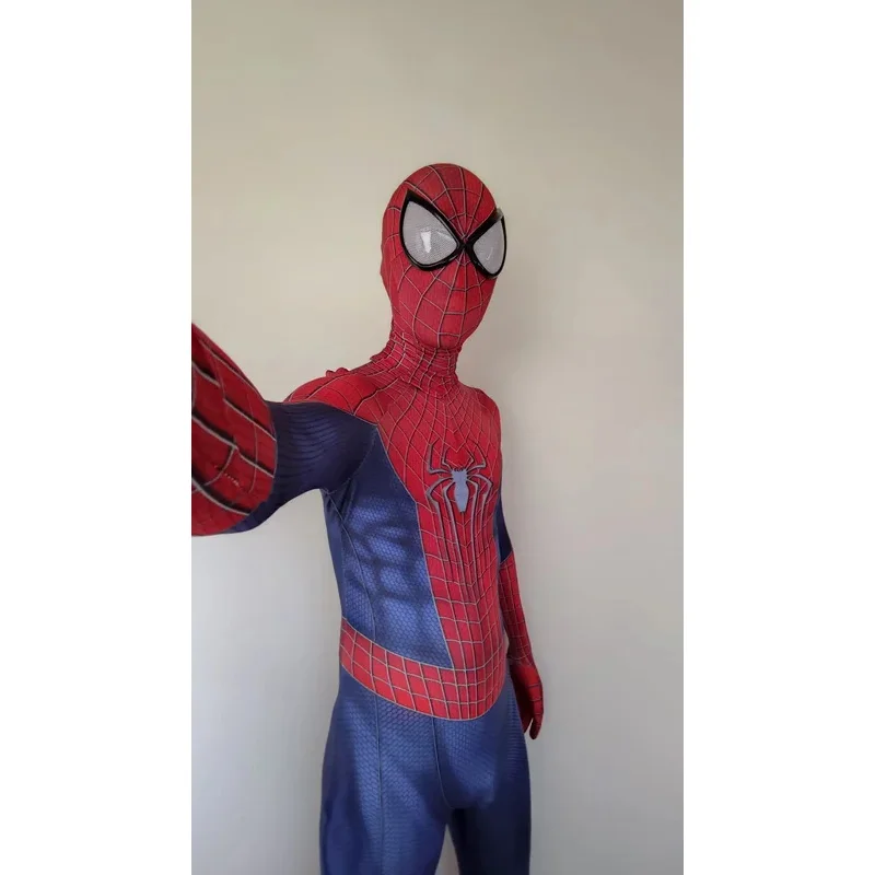 Фото ♥ Новый костюм на Хэллоуин 2026: Косплей-костюм Человека-паука TASM 2, мужской комбинезон-зентай для взрослых, полноразмерный боди-костюм ★ ★ ★ №4