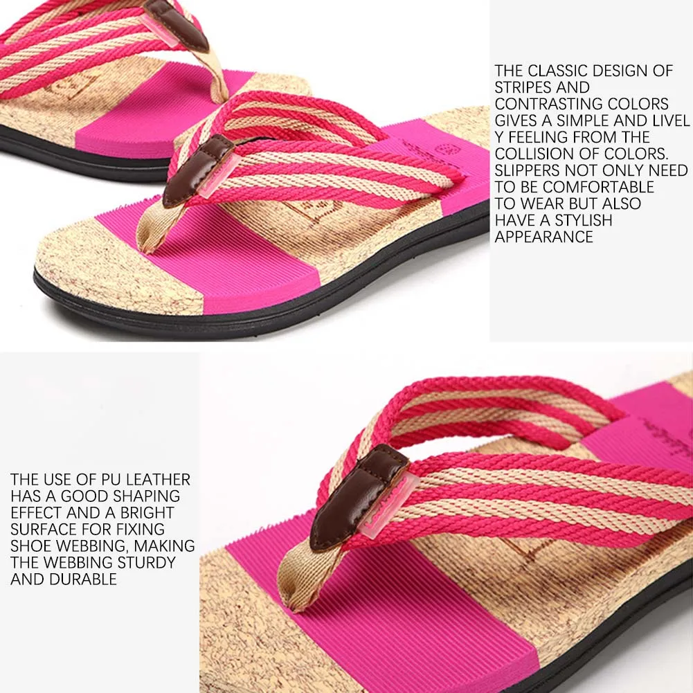 Summer Clip-toe Slippers Non-slip Wear-resistance Beach Shoes For Dating