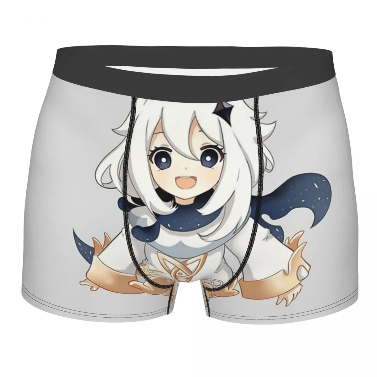 

Paimon Men Boxer Briefs Genshin Impact Breathable Funny Underwear High Quality Print Shorts Gift Idea