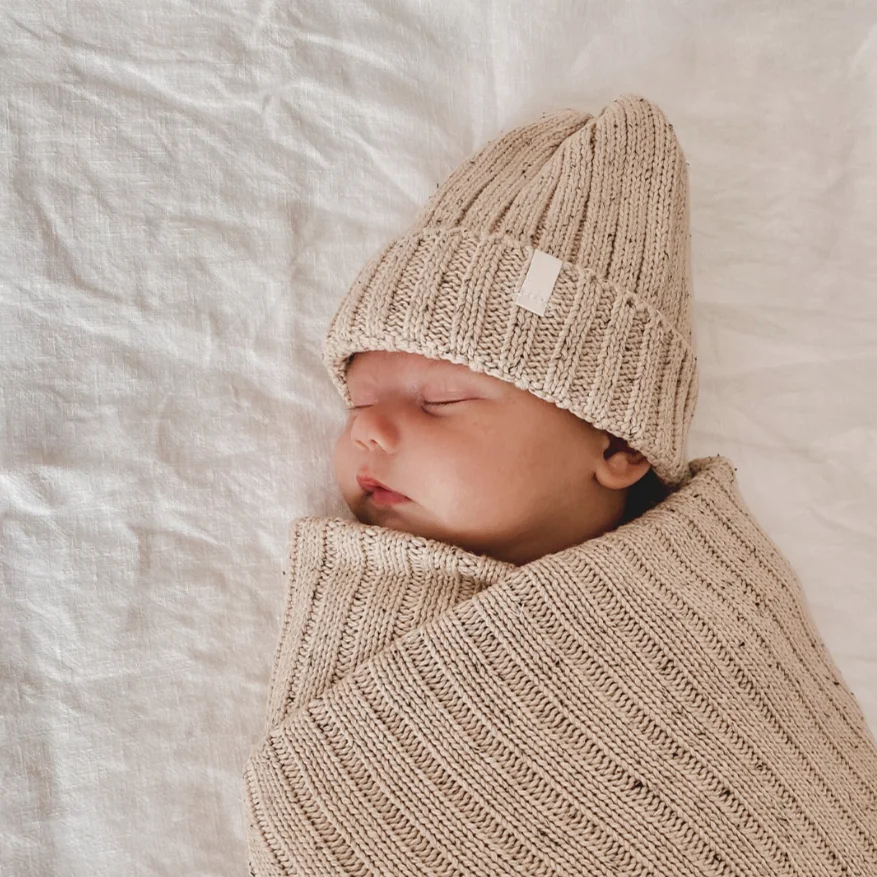 Шапка-бини для новорожденных из натурального хлопка 100% |