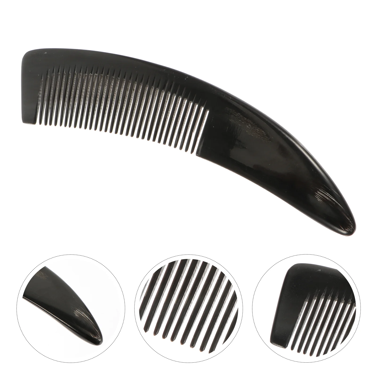 

Buffalo Horn Comb Hair Detangling Styling Tool Fine Tooth Accessory Household Hairdressing Anti-hair Loss