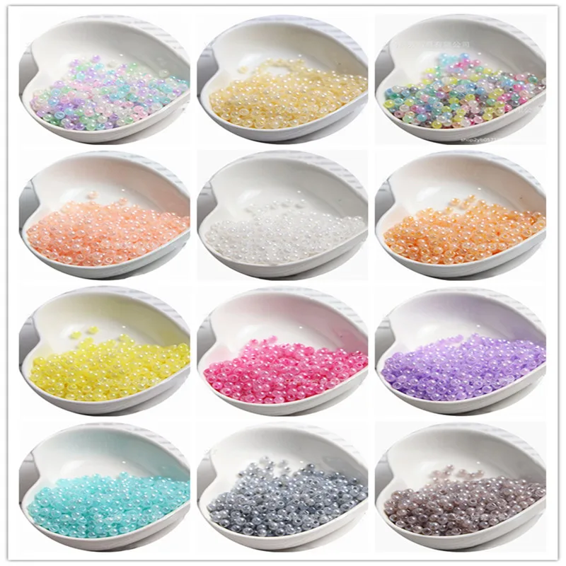 

2mm super excellent frosted micro color glass rice beads manual DIY Beaded hairpin tassel Bracelet accessories wholesale