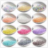 2mm super excellent frosted micro color glass rice beads manual diy beaded hairpin tassel bracelet accessories wholesale