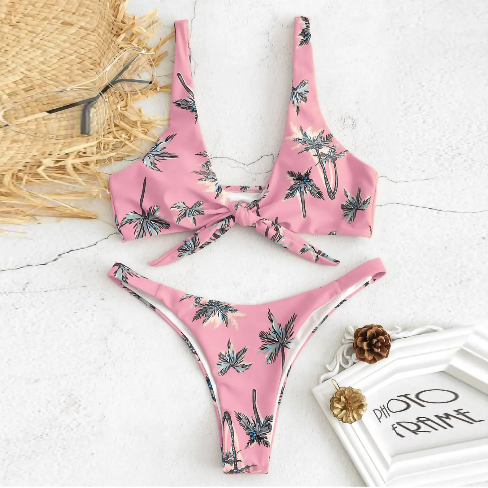 

Женский раздельный купальник-бикини, Раздельный купальник разных цветов, бразильские трусики, 2022