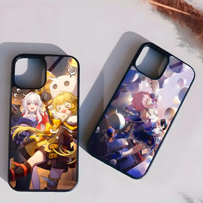 

Чехол для телефона Honkai со звездами из поликарбоната и ТПУ для Iphone Apple 12 Pro Max 11 13 14 Mini 6S 8 7 Plus X Xs XR 2020 Противоударная задняя крышка