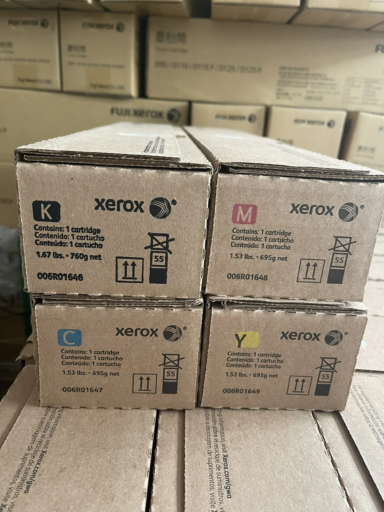 

Original New US Version Toner Cartridge 006R01646 006R01647 006R01648 006R01649 for Xerox V80 V180 Versant 80 180 Press Europe