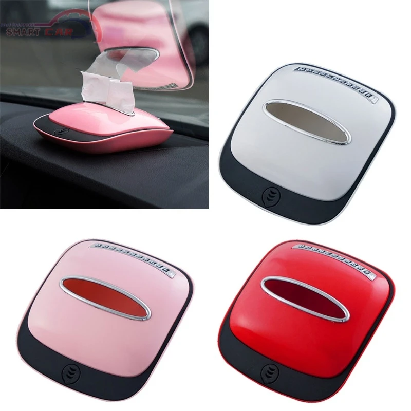 

Tissue Storage Box Non-slip Car Interior Accessories Multifunctional Car Tissue Napkin Holder Parking Card Phone Number W91F