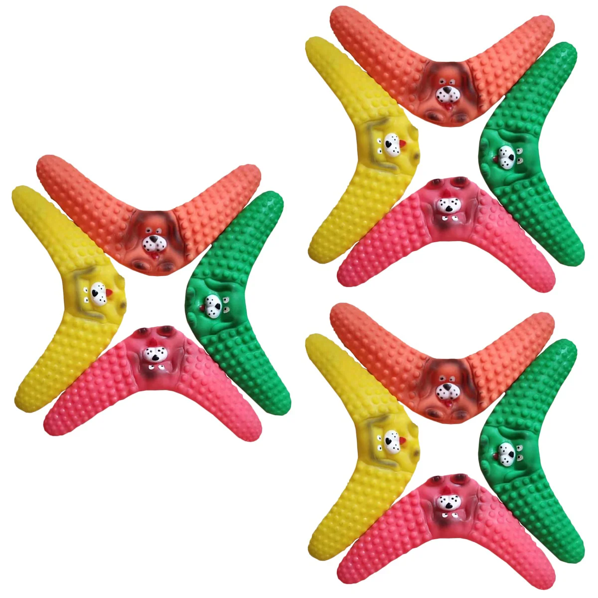 

Dogchew Boomerang Pet Puppy Flying Fetch Cat Chewing Teething Flyer Interactive Cleaning Catch Chasing Teaser Training