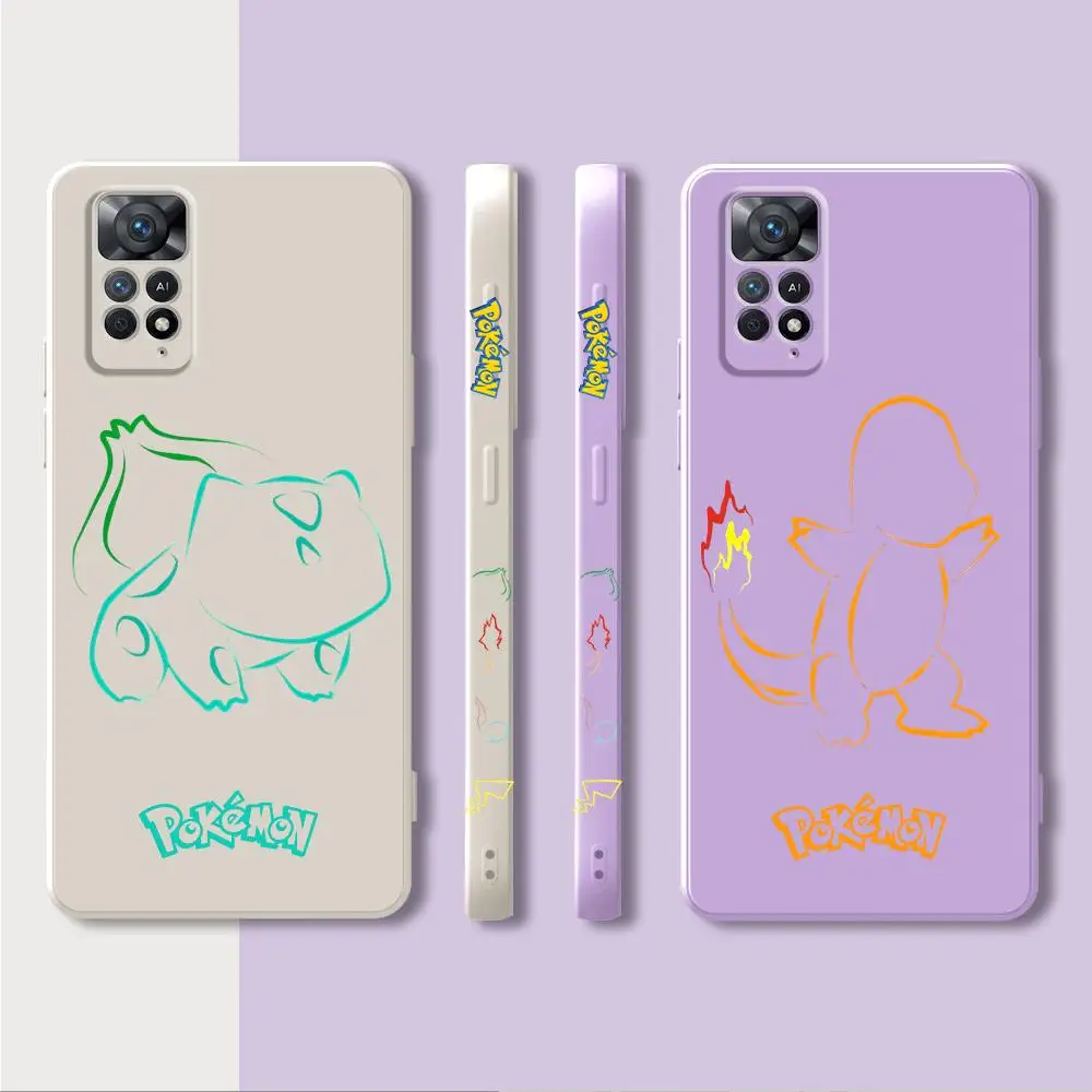 Милый чехол для телефона с аниме-дизайном Pokemon Xiaomi Redmi Note со шнурком защита от