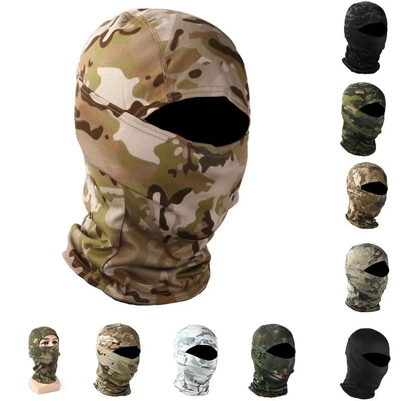 

Tactical Camouflage Balaclava Full Face Mask Wargame Tactical CP Military Hat Hunting Bicycle Cycling Army Bandana Neck Gaiter
