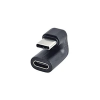 cute mini wear resistant type c adaptor u shaped angled type c male to female adaptor for laptops data adapter