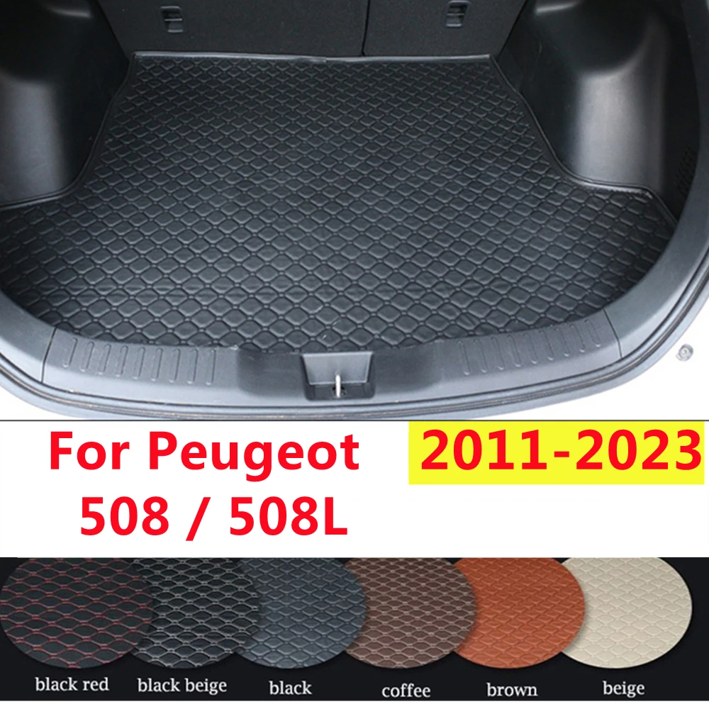 Аксессуары YJ AUTO коврик в багажник автомобиля на заказ подходит для Peugeot 508 508L 2023-2011