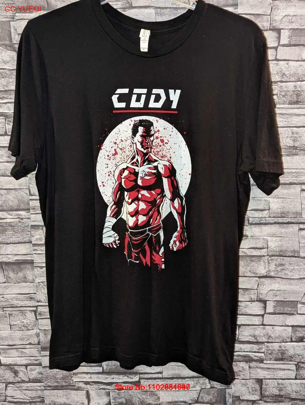 Черная футболка Cody Rhodes American Nightmare Wrestling Fan размер XL