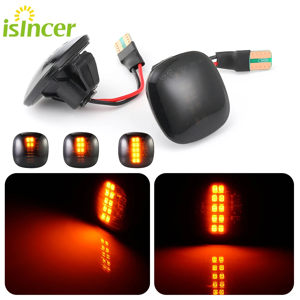 

2PCS Flowing LED Side Marker Turn Signal Lights For Skoda Rapid Type NH 2012-2015 Side Marker Light Blinker Lamp