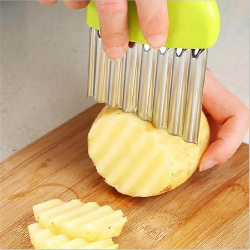 

Stainless Steel Kitchen Gadgets Stainless Steel Ergonomic Design Potato Chip Cutting Machine Good Workmanship Durability