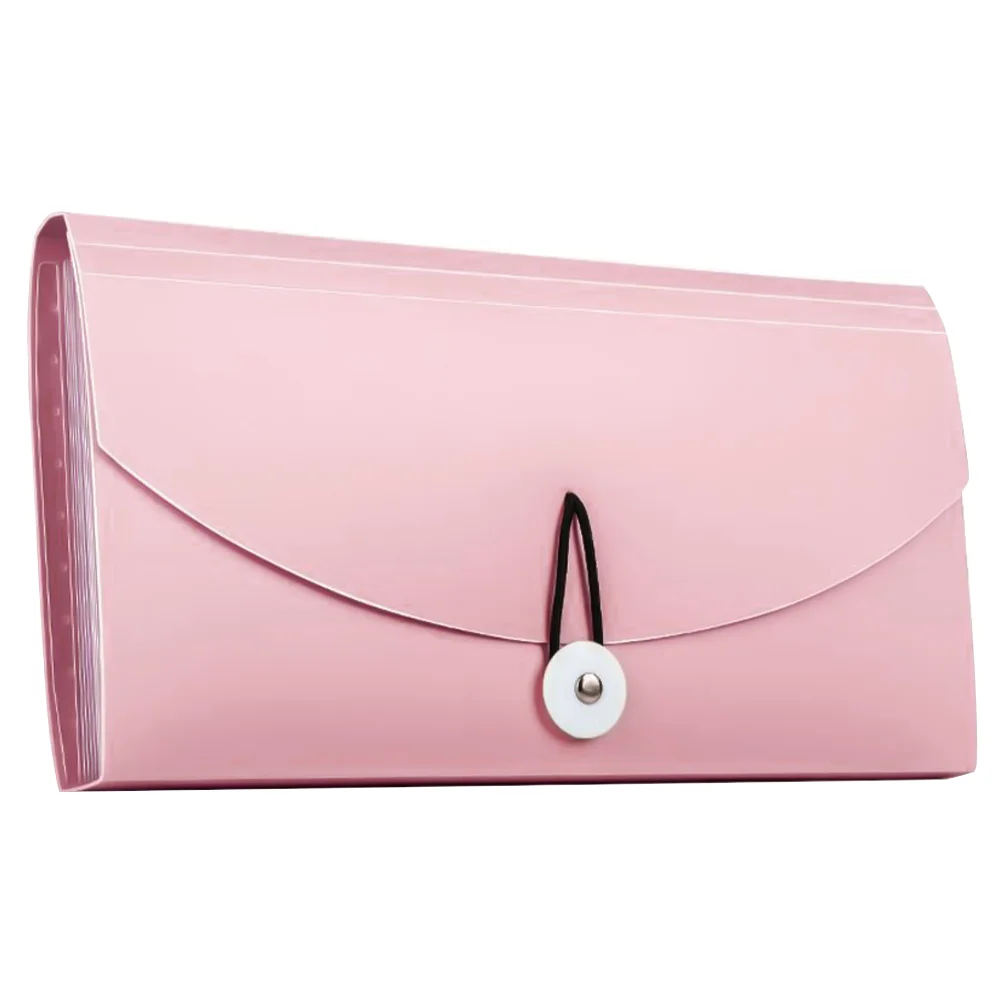 

Folder Organ Bag Receipts B6 Accordion Bills Holder Plastic Pocket Storage Booklet Coupon Cards Pouch Organizer Office