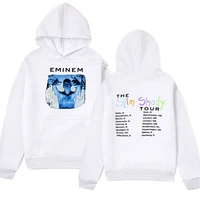 eminem slim shady tour double sided print hoodies men women hip hop rap punk rock style sweatshirt oversized pullover streetwear
