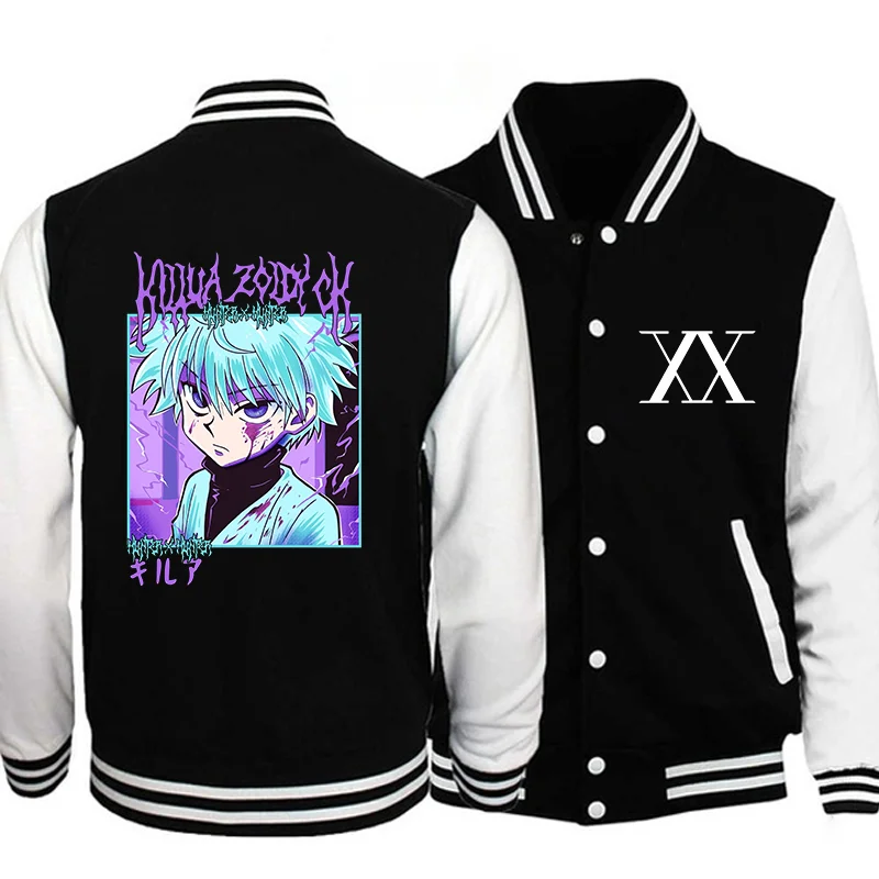 Аниме Killua Zoldyck куртка с крутым узором мужская и женская уличная бейсбольная