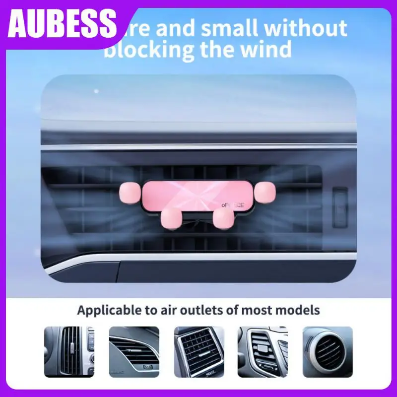 

Aluminum Alloy Universal Gravity Car Phone Holder Multifunctional Car Phone Holder Durable Smartphone Stand Natural Silica Gel