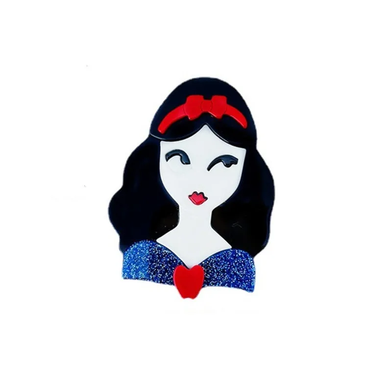 Wuli&ampbaby Акриловые принцесса броши для женщин унисекс Прекрасная фигура девушки на вечеринке броши Подарки на случайный повод.