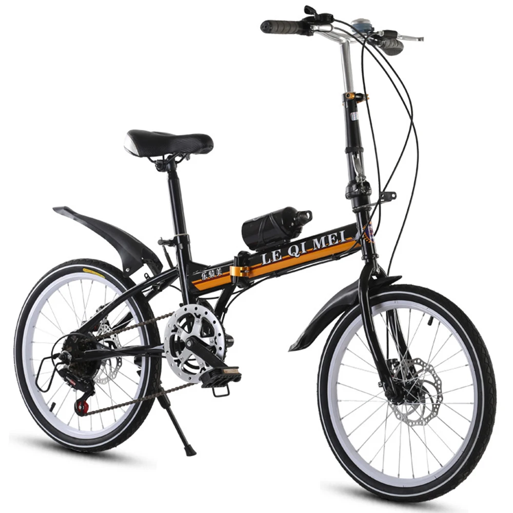 

Folding Bicycle 20 Inch Bike Sensitive Variable Speed Strong Stability Comfort Shock Absorption Lightweight Quick Braking