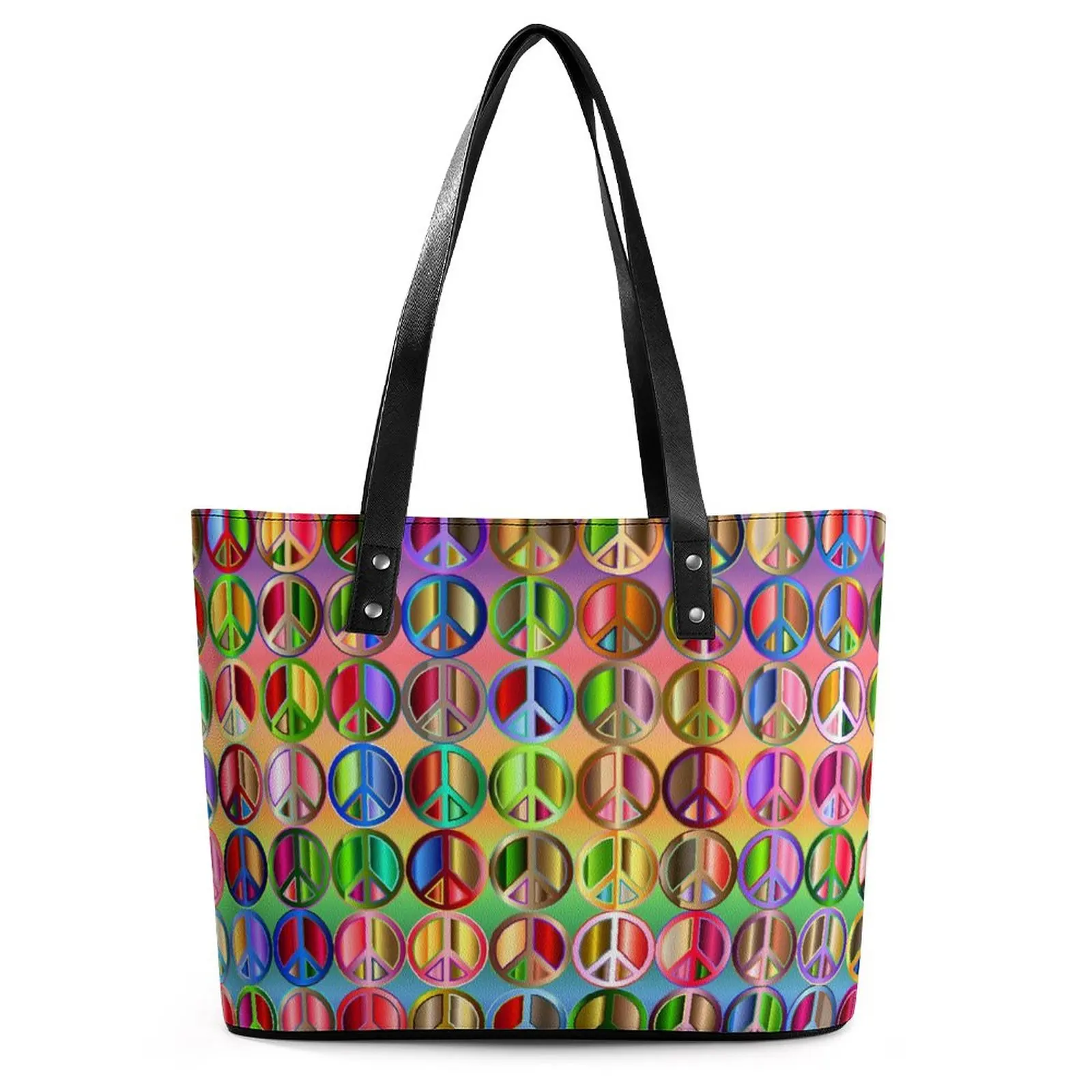 

Неоновый знак мира, сумки для женщин, цветная сумка-тоут с принтом, крутая деловая сумка на плечо, дизайнерские Пляжные Сумки из искусственной кожи с верхней ручкой