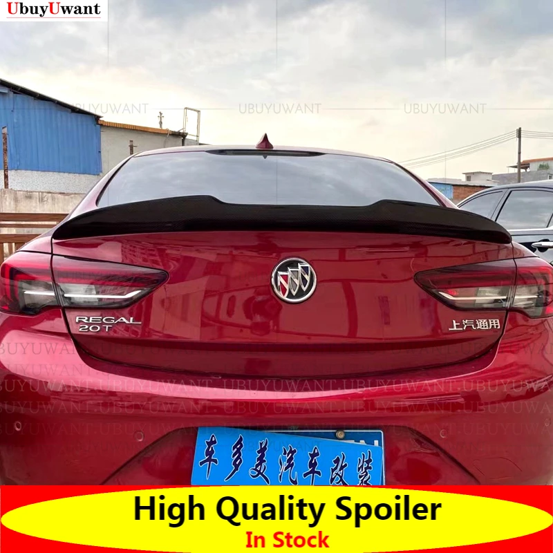 

For Opel Insignia 2017 2018 2019 2020 2021 Car Styling High Quality Carbon Fiber Material Rear Trunk Wing Boot Lip Roof Spoiler